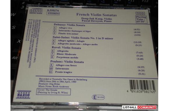 Title: French Violin Sonatas / Dong-Suk Kang, Pasc