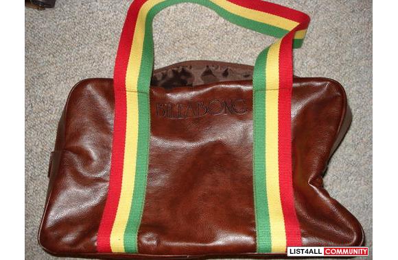 Billabong brown leather bag.Nice for school.NOW $1