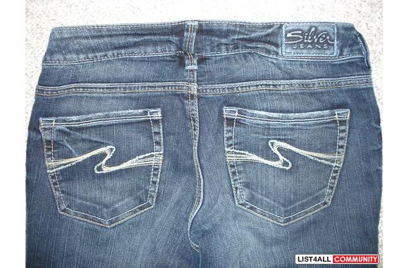 New silver jeans, worn once just trying on.Size 26