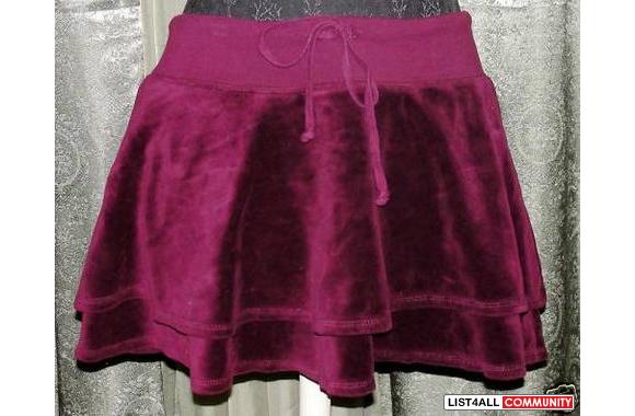 velour skirt tracksuit