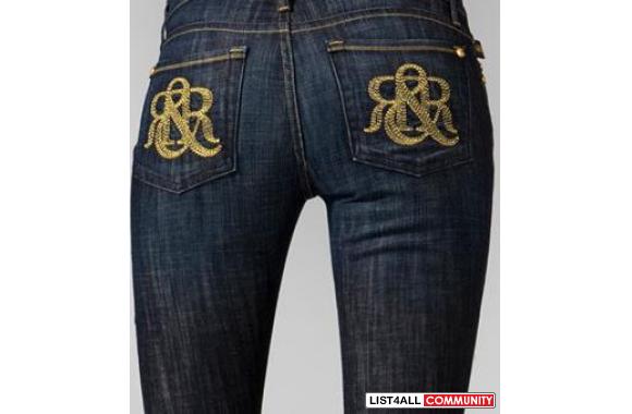 Rock &amp; Republic Gold Logo Jeans