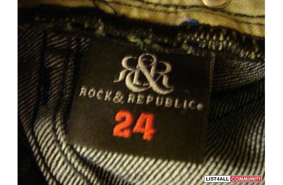 Rock &amp; Republic Studded Logo Jeans