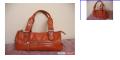 Item Description Aldo Triangular Leather Hangbag - Orange Colour