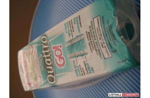 One Schick Quattro Razor for Women GO! with Travel