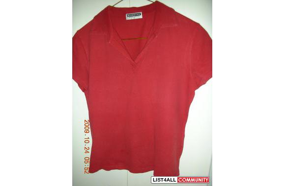 GIORDANO (Orange &amp; Red T-Shirt)- excellent condition 10/8&nbsp;the