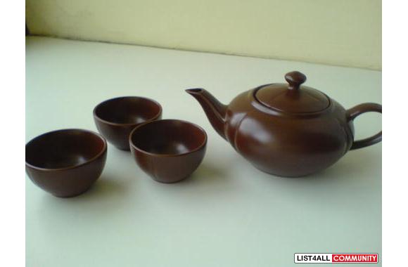 Pottery tea set, bought from China years ago&nbsp;