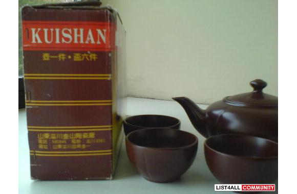 Pottery tea set, bought from China years ago&nbsp;