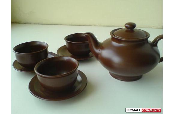 Pottery tea set, bought from China years ago&nbsp;