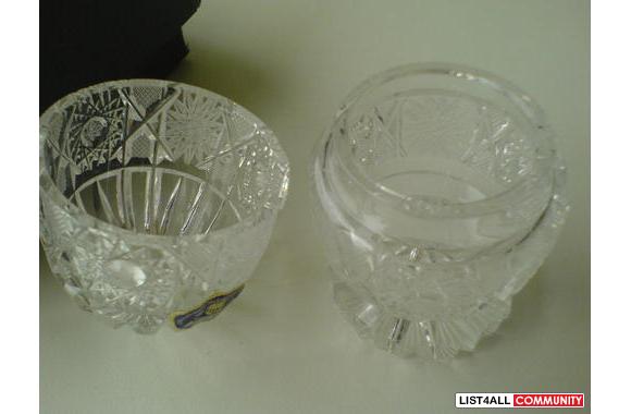 'Bohemia' crystal toothpick holder