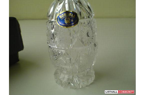 'Bohemia' crystal toothpick holder