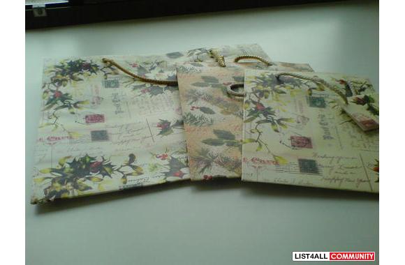 paper bags from 'The Gift Wrap Company', good qual