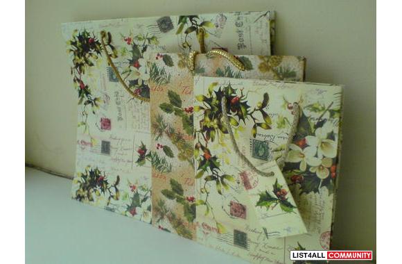 paper bags from 'The Gift Wrap Company', good qual