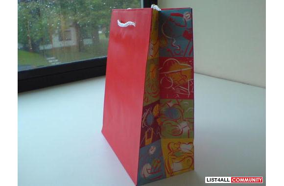 red color&nbsp;paper bags&nbsp;13"x12"(b