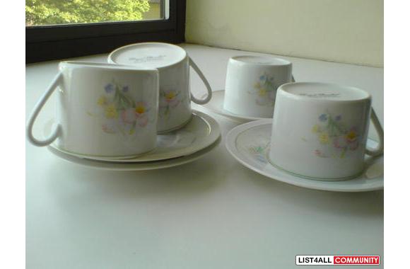 'Royal Porcelain, Kingdom of Thailand'&nbsp; cup &amp; saucer(new), 4 