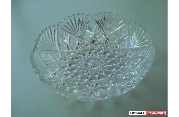 crystal dish(new), diameter 7