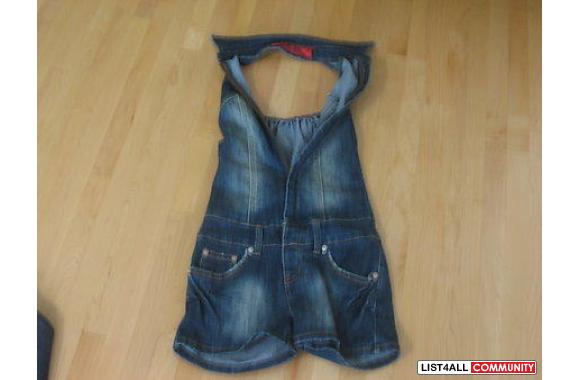 XXS&nbsp;CUTE jean summer zip-up&nbsp;outfit&nbsp;
