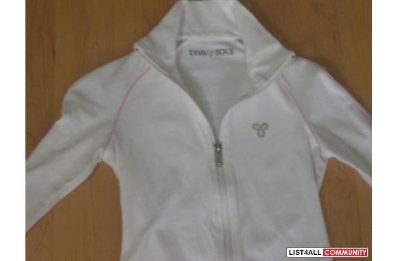 XXS TNA WHITE SUPPLEX ZIP UP*White base with baby 