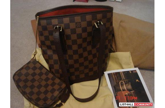 10 0% Authentic   Louis Vuitton   Damier Canvas Ma