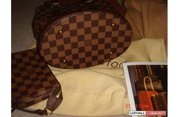 10 0% Authentic   Louis Vuitton   Damier Canvas Ma