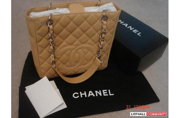 1000% Authentic  Chanel Caviar  shopping tote  in 