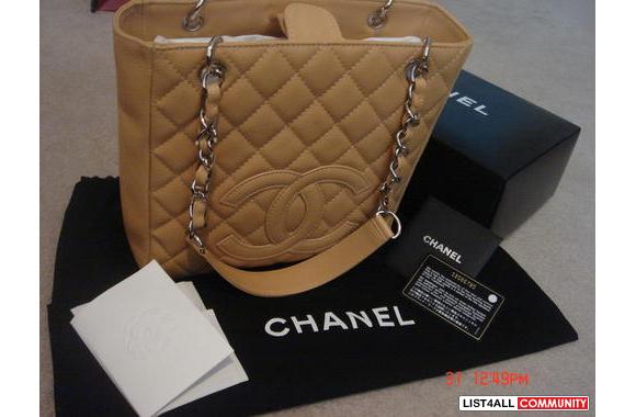 1000% Authentic  Chanel Caviar  shopping tote  in 