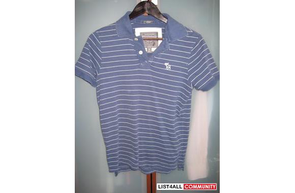 Abercrombie Striped Blue  PoloSmall