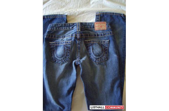 True Religion  AUTHENTIC  Johnny  BigT   Brown sti
