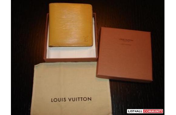 LV Wallet ~ Epi Yellow :: slim-closet-sale :: List4All