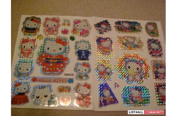 HELLO KITTY STICKER SHEETS0.50 each-left one on 3r