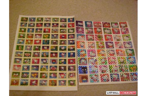 HELLO KITTY STICKER SHEETS0.50 each-left one on 3r