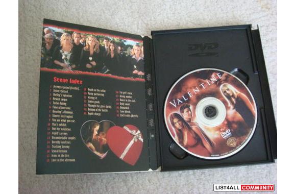 VALENTINE MOVIE DVDexcellent condiiton, no scratch