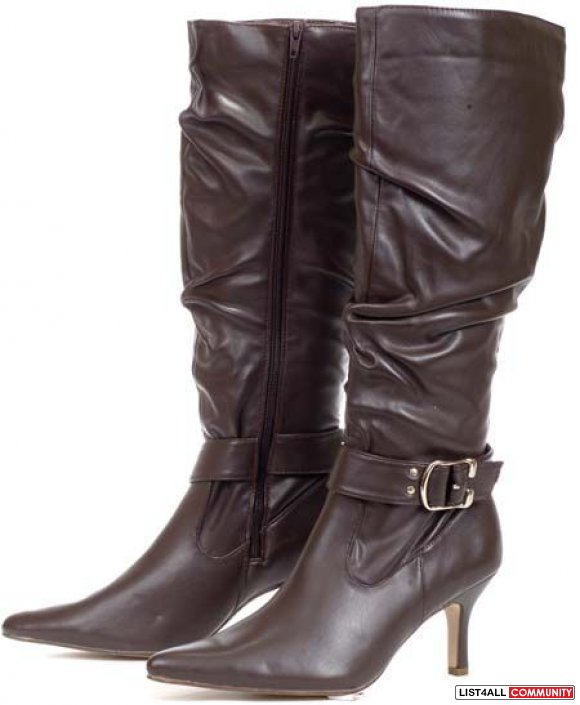 pointy knee high boots