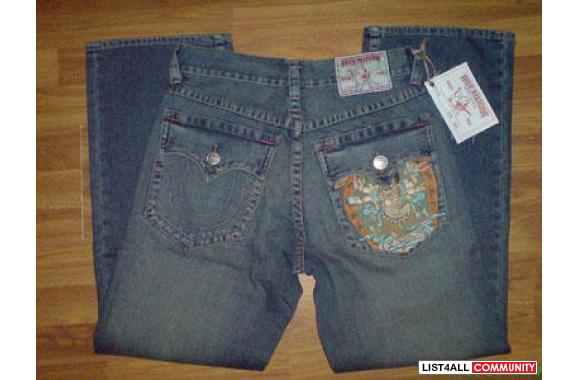 True religion, Evisu, red monkey, Bape, BBC jeans 