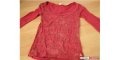 TNA long sleeved maroon coloured tee