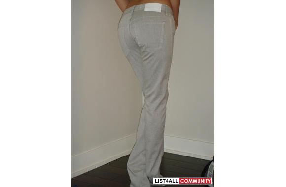 J.LINDEBERG: Grey jean slim cut pant.