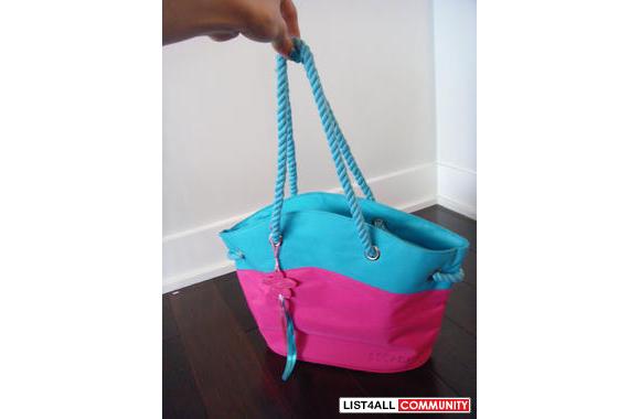 ESCADA: Pink and Blue beach bag