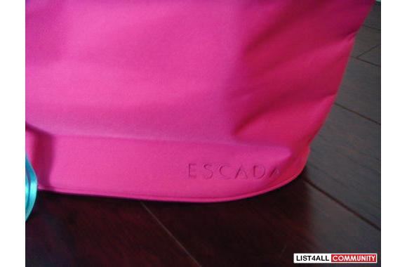ESCADA: Pink and Blue beach bag