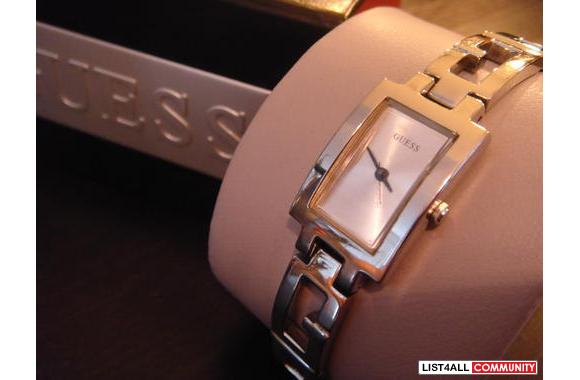 GUESS: Sterling silver watch
