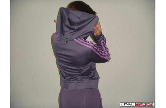 adidas: Baby purple matching stretch jump suit