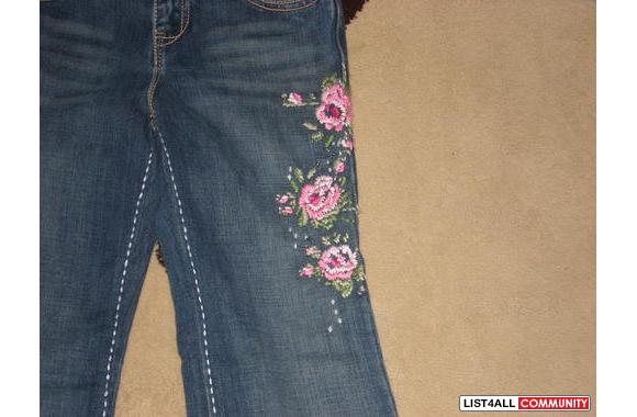 gap embroidered jeans