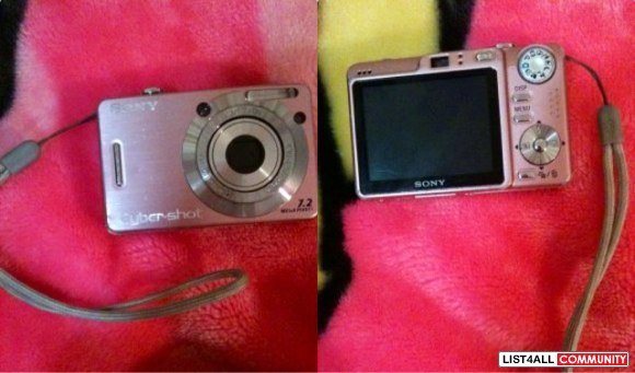Pink Sony camera 7.2 MP