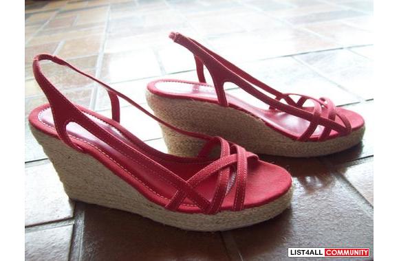 RED HOT SUMMER WEDGE SHOES!!!