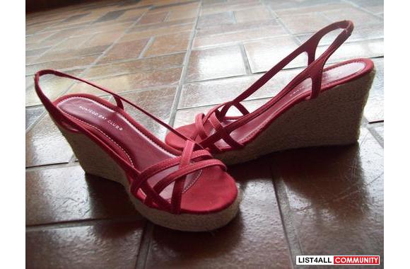 RED HOT SUMMER WEDGE SHOES!!!