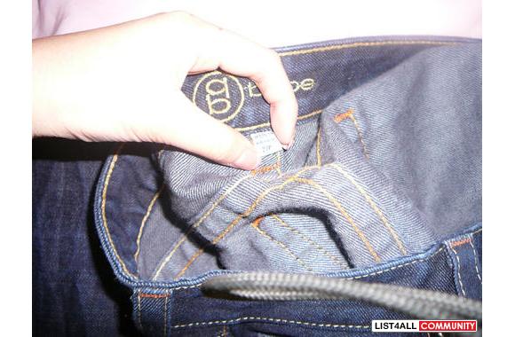 these are a pair of bebe jeans
