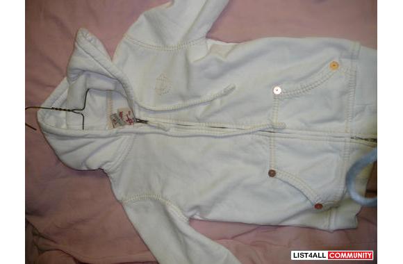 this a size small true religion hoodie