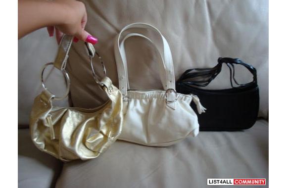 Lot of 3  Aldo  purses. Black one barely used, oth
