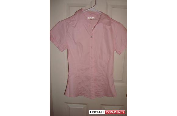 Pink  Urban Behavior  dress shirt. Size small. Wor