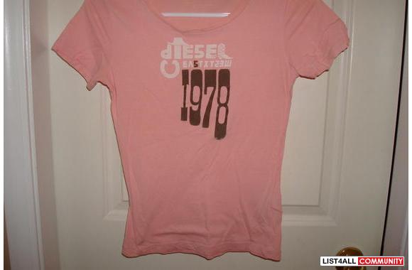 Pink  Diesel  t-shirt. Size xs.