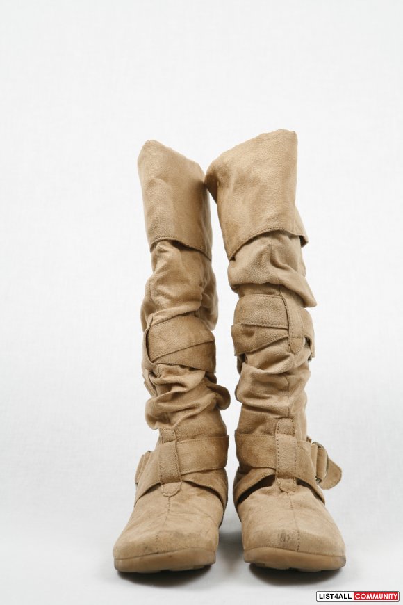 black flat cowboy boots