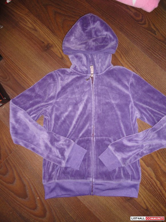 purple velour hoodie